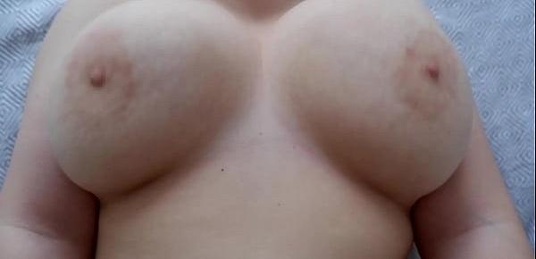  Bouncing big natural tits